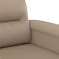 Miniatyrbillede 5 af 8: vidaXL lænestol 60 cm kunstlæder Cappuccino