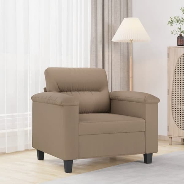 vidaXL lænestol 60 cm kunstlæder Cappuccino