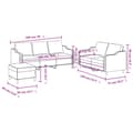 Miniatyrbillede 7 af 8: vidaXL sofasæt 3 dele med hynder stof lysegul