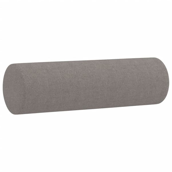 vidaXL 3-sitssoffa med prydnadskuddar taupe 180 cm tyg