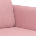 Miniatyrbild 4 av 7: vidaXL Soffgrupp 2 delar rosa sammet