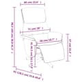 Miniatyrbild 9 av 9: vidaXL Reclinerfåtölj med fotstöd blå tyg