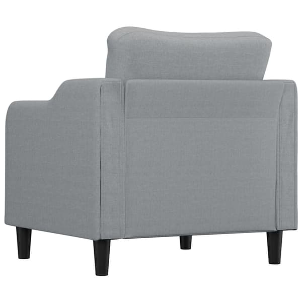 vidaXL Fåtölj ljusgrå 60 cm tyg