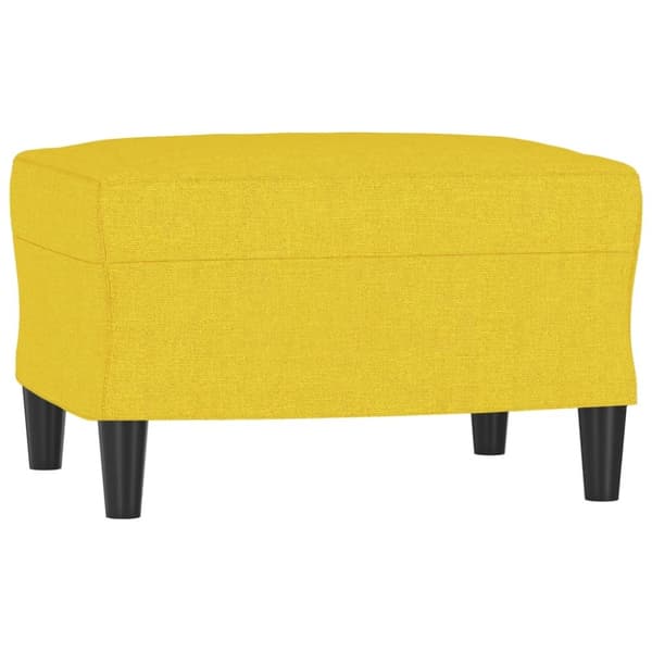 vidaXL sofasæt 4 dele med hynder stof lysegul