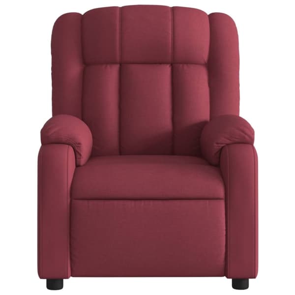 vidaXL Reclinerfåtölj vinröd tyg