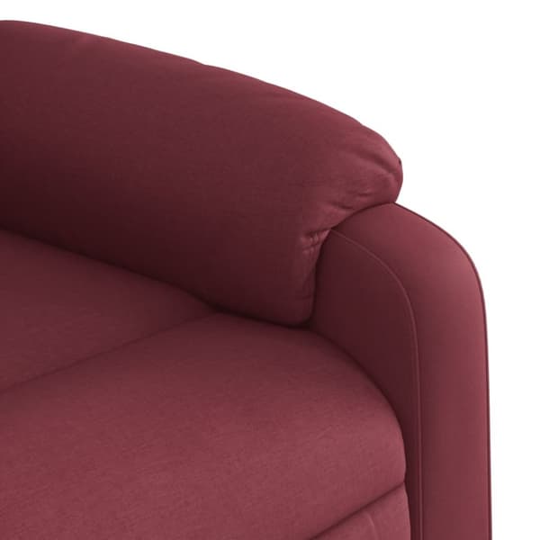 vidaXL Reclinerfåtölj vinröd tyg