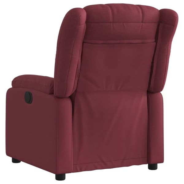 vidaXL Reclinerfåtölj vinröd tyg