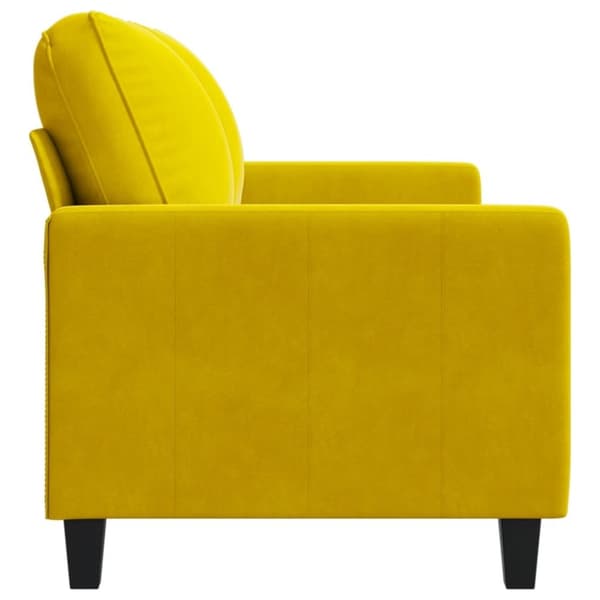 vidaXL 2-personers sofa 140 cm fløjl gul