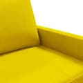 Miniatyrbillede 7 af 10: vidaXL 2-personers sofa 140 cm fløjl gul