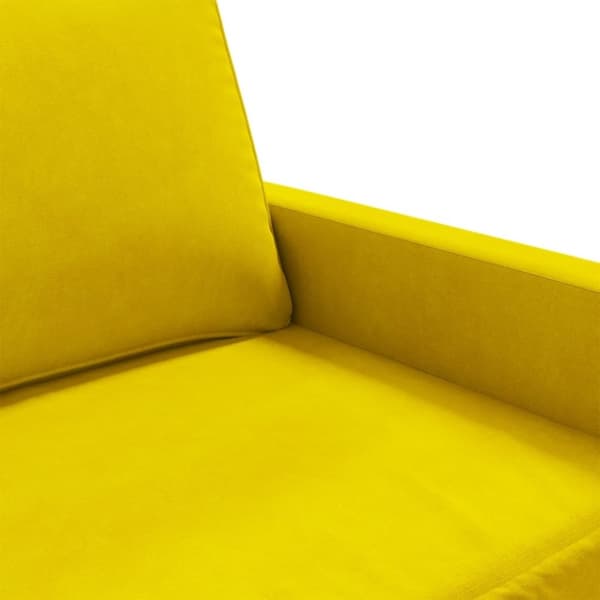 vidaXL 2-personers sofa 140 cm fløjl gul