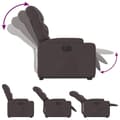 Miniatyrbild 5 av 11: vidaXL Elektrisk reclinerfåtölj med uppresningshjälp brun tyg