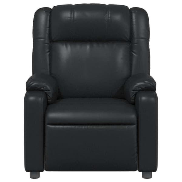 vidaXL Massagefåtölj svart konstläder