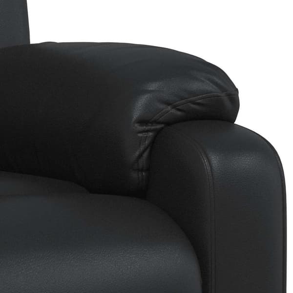 vidaXL Massagefåtölj svart konstläder