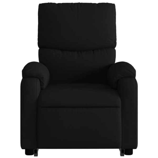 vidaXL Reclinerfåtölj med uppresningshjälp svart tyg