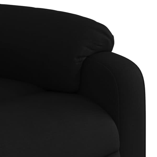 vidaXL Reclinerfåtölj med uppresningshjälp svart tyg