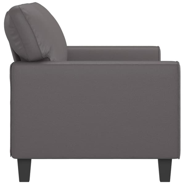 vidaXL 2-personers sofa 140 cm kunstlæder grå