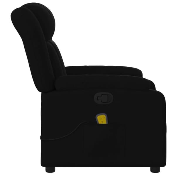 vidaXL Massagefåtölj svart tyg