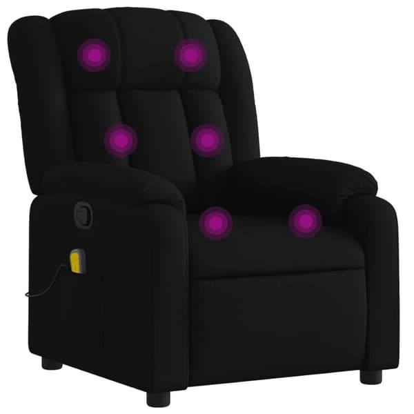 vidaXL massagestol stof sort