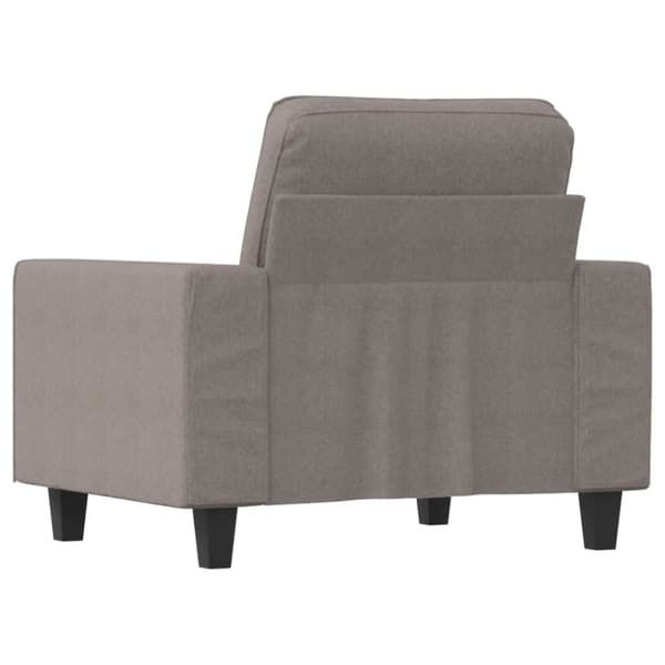 vidaXL lænestol 60 cm stof gråbrun
