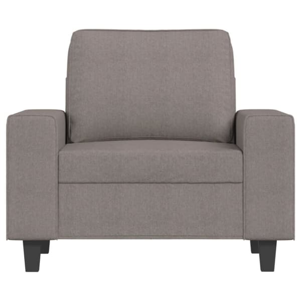 vidaXL lænestol 60 cm stof gråbrun