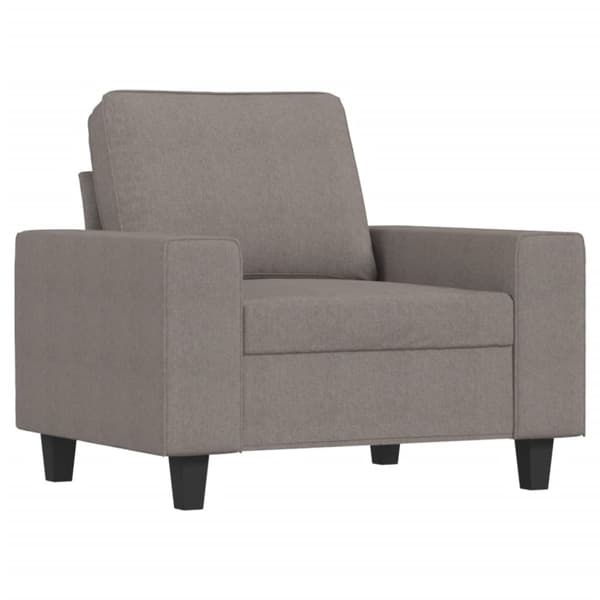 vidaXL lænestol 60 cm stof gråbrun
