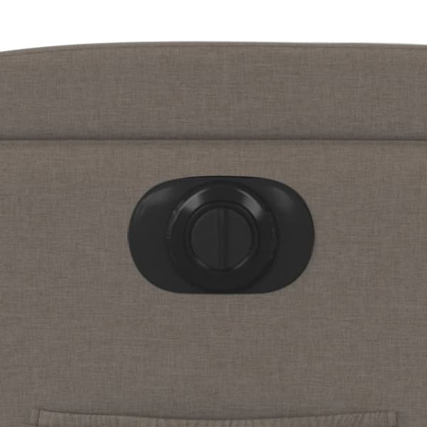 vidaXL Elektrisk reclinerfåtölj taupe tyg