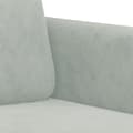 Miniatyrbild 5 av 7: vidaXL Soffgrupp 2 delar ljusgrå sammet