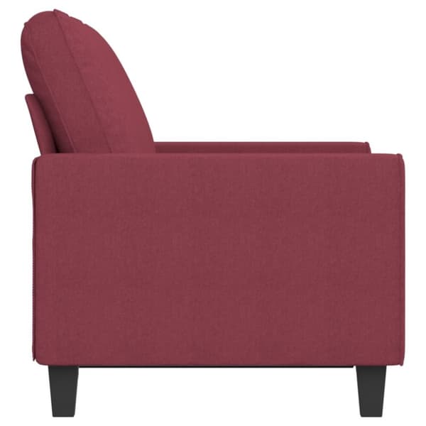 vidaXL 2-personers sofa 120 cm stof vinrød