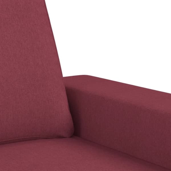 vidaXL 2-personers sofa 120 cm stof vinrød