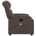 Miniatyrbild 7 av 11: vidaXL Massagefåtölj brun konstläder