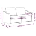 Miniatyrbillede 8 af 8: vidaXL 2-personers sofa 120 cm stof brun