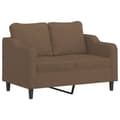 Miniatyrbillede 2 af 8: vidaXL 2-personers sofa 120 cm stof brun