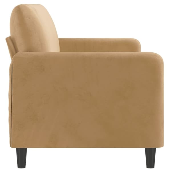 vidaXL 3-sitssoffa brun 180 cm sammet