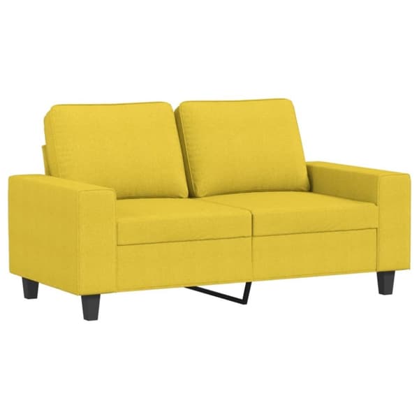 vidaXL sofasæt 3 dele stof lysegul