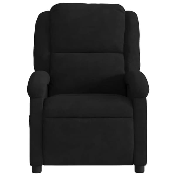 vidaXL Elektrisk reclinerfåtölj svart sammet
