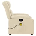 Miniatyrbillede 10 af 11: vidaXL eldrevet massagestol stof cremefarvet
