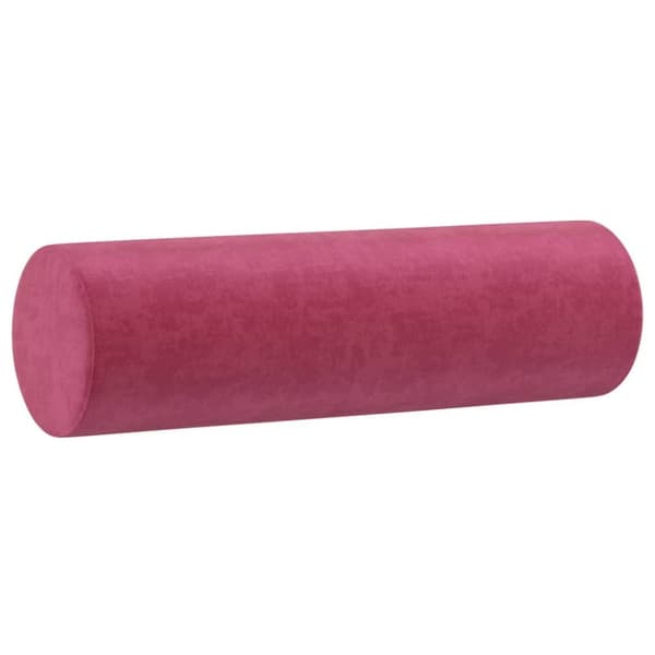 vidaXL 2-sitssoffa med prydnadskuddar vinröd 120 cm sammet
