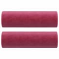 Miniatyrbillede 4 af 8: vidaXL 2-personers sofa med pyntepuder 120 cm velour vinrød