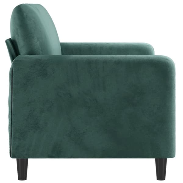 vidaXL 2-personers sofa 140 cm fløjl mørkegrøn