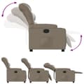Miniatyrbild 3 av 11: vidaXL Reclinerfåtölj cappuccino konstläder
