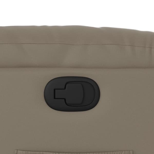 vidaXL Reclinerfåtölj cappuccino konstläder