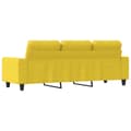 Miniatyrbillede 4 af 8: vidaXL 3-personers sofa 180 cm stof lysegul