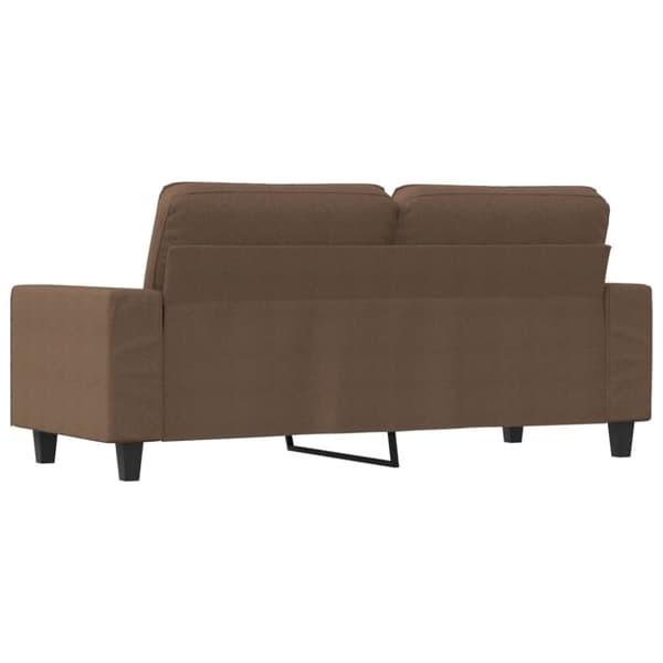 vidaXL 2-sitssoffa brun 140 cm tyg