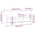 Miniatyrbillede 8 af 8: vidaXL 3-personers sofa med pyntepuder 180 cm velour pink
