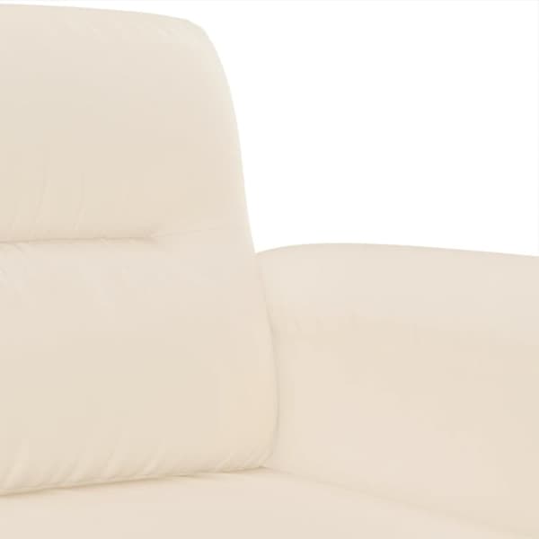 vidaXL sofasæt 2 dele med hynder mikrofiberstof beige