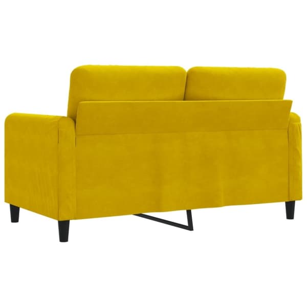 vidaXL 2-personers sofa 120 cm fløjl gul