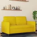 Miniatyrbillede 1 af 10: vidaXL 2-personers sofa 120 cm fløjl gul