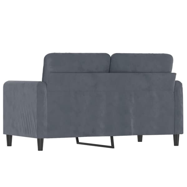 vidaXL 2-sitssoffa mörkgrå 120 cm sammet