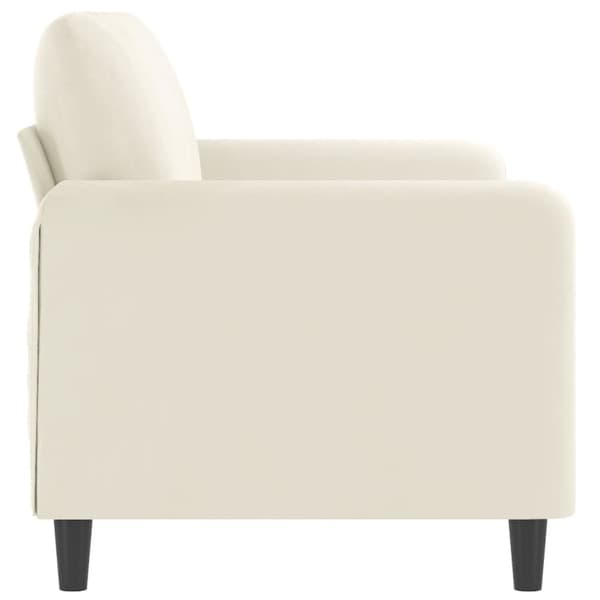 vidaXL 2-personers sofa 140 cm velour cremefarvet