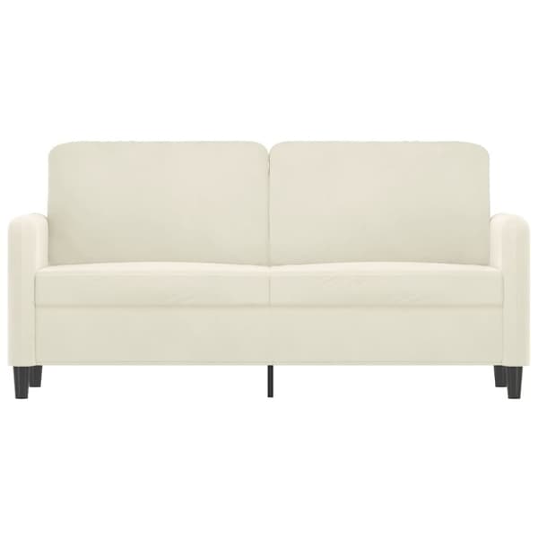 vidaXL 2-personers sofa 140 cm velour cremefarvet